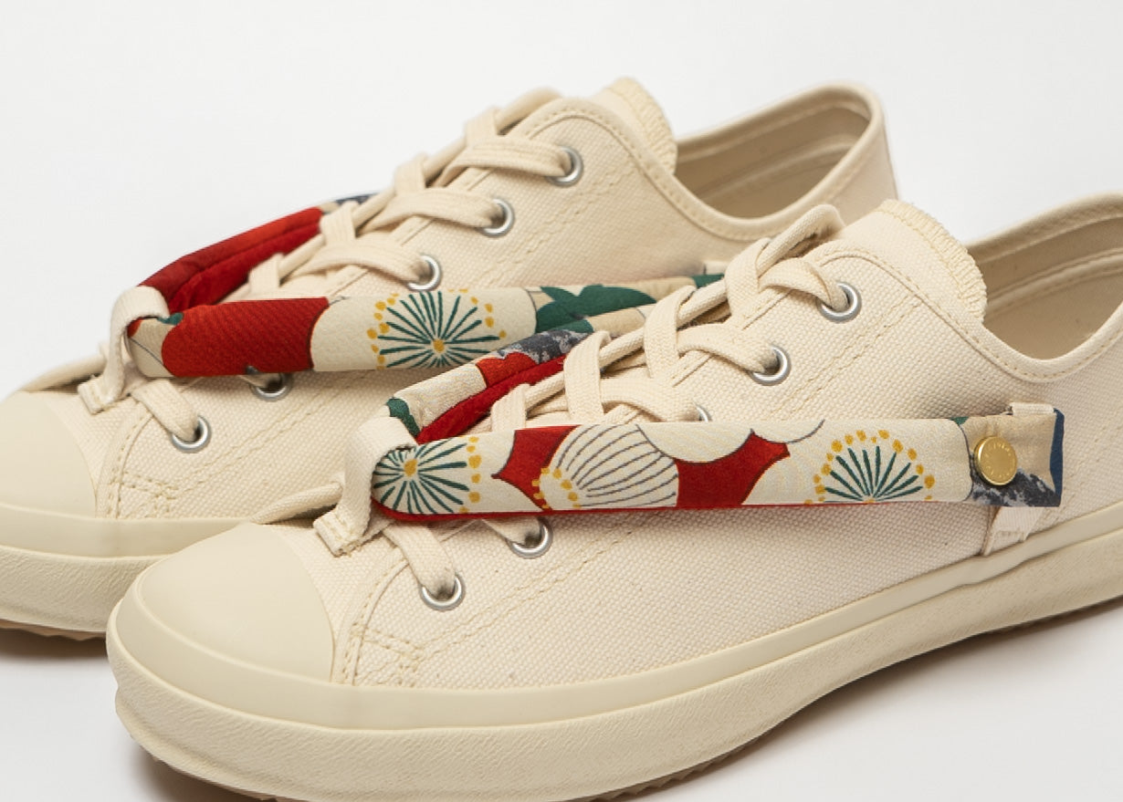 HANAO SHOES_KYOYUZEN (dyeing)_UME TSUBAKI (plum, camellia)