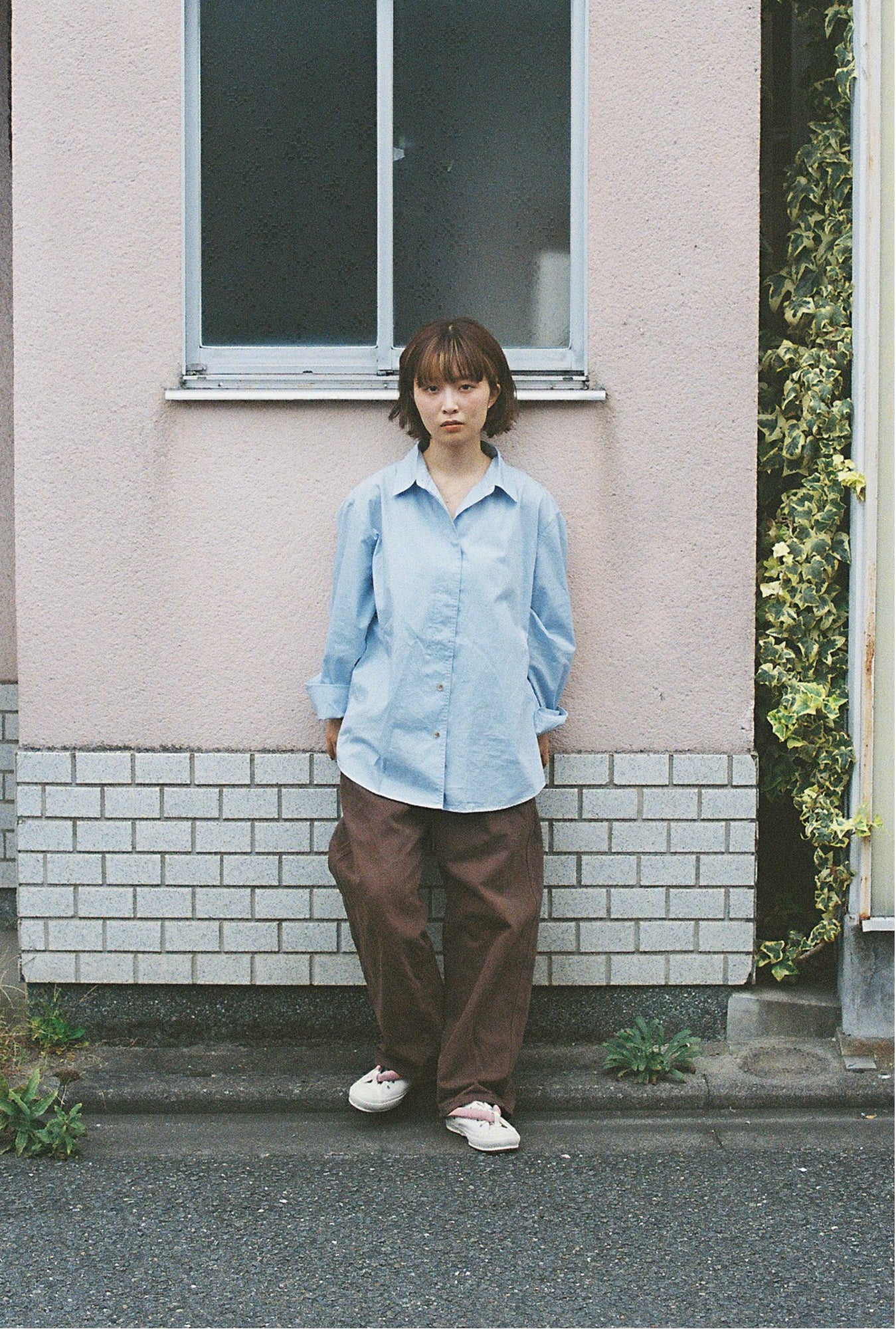 HANAO SHOES_MINO TSUTSUBIKI HONZOME (mino tsutsubiki hand-dyeing)_orange