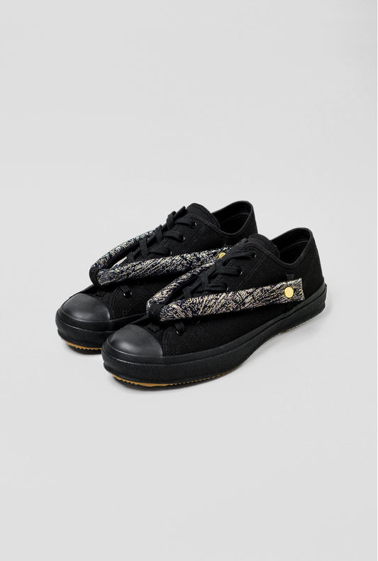 HANAO SHOES_KYOORIMONO(菊もみ/黒)