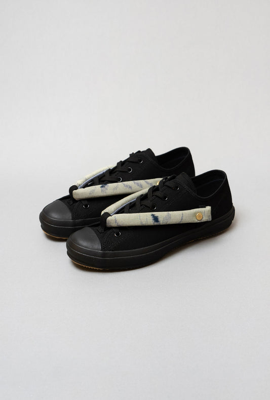 HANAO SHOES_KURUMEGASURI(柳葉)_Black_引き
