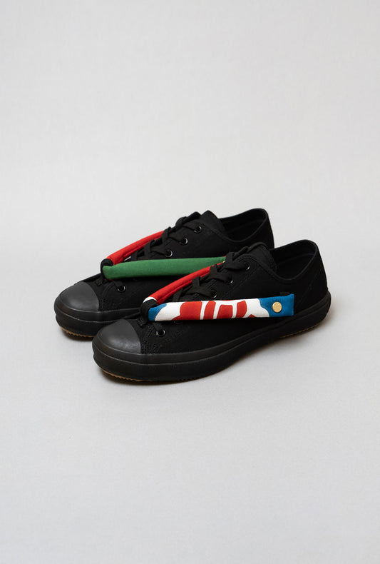 HANAO SHOES_MINO TSUTSUBIKI HONZOME(赤)_Black_引き