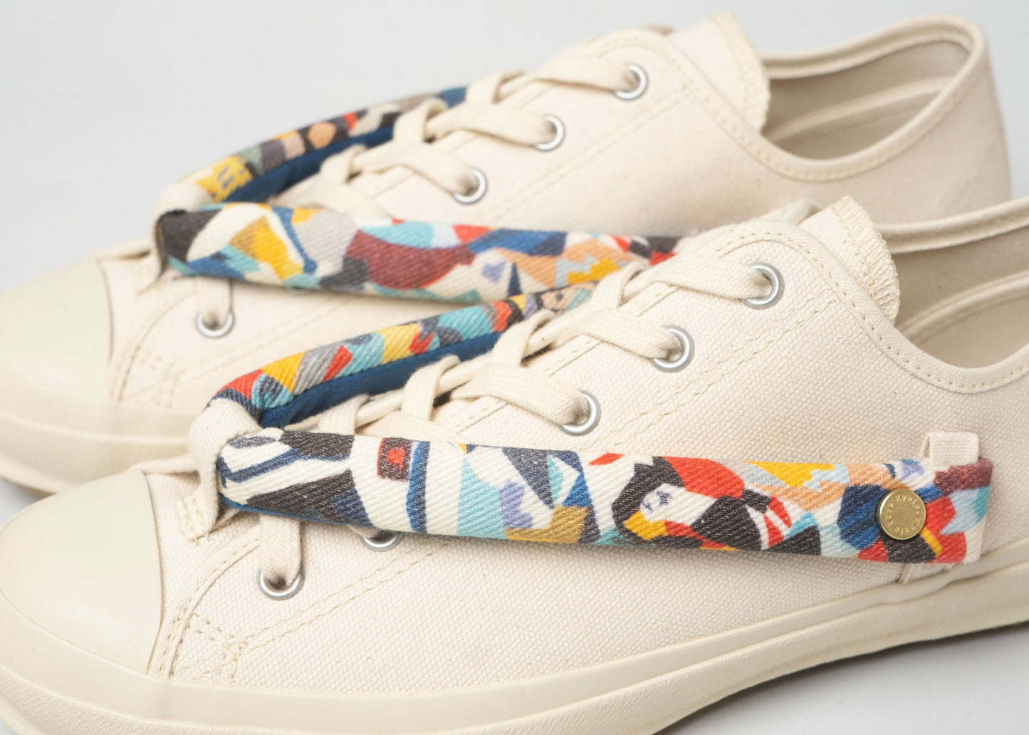 HANAO SHOES_KYOYUZEN(群衆文様)_White_アップ
