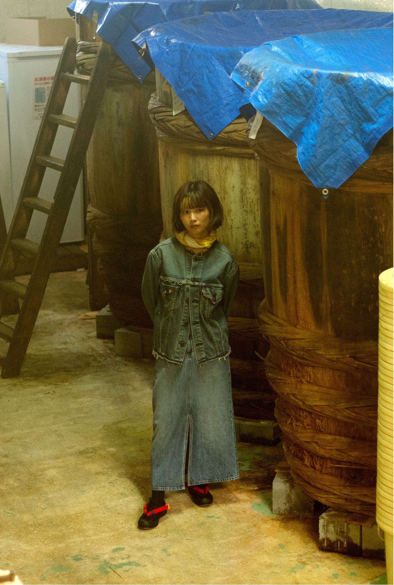 TENUGUI_Miso Wooden Barrel