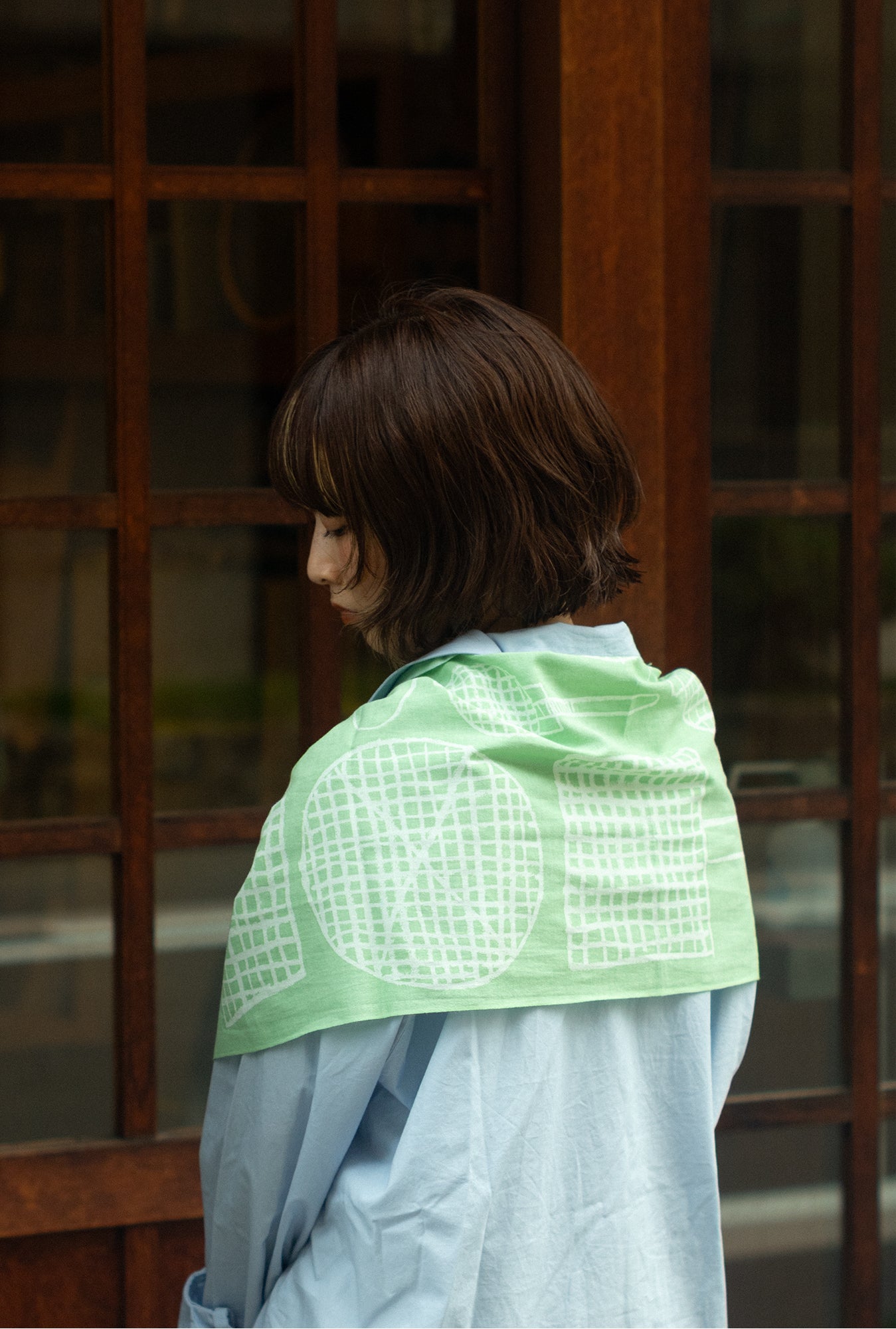 TENUGUI_KASHIKIGATA_violet (Japanese sweets wooden mold)