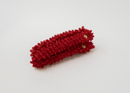 HANAO_KYOYUZEN (dyeing)_TSUKIDASHI SHIBORI (raised shibori)_red