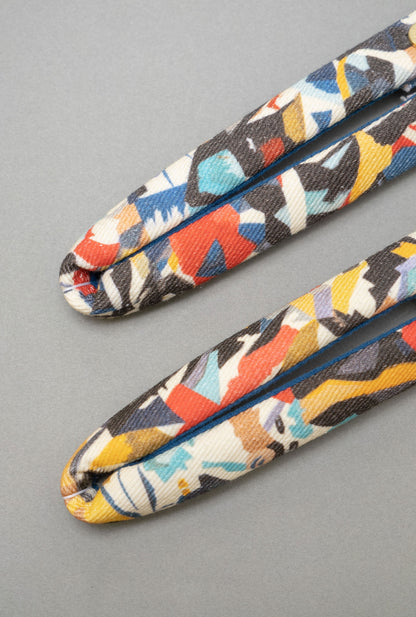HANAO SHOES_KYOYUZEN (dyeing)_GUNSHU-MONYO (crowd pattern)
