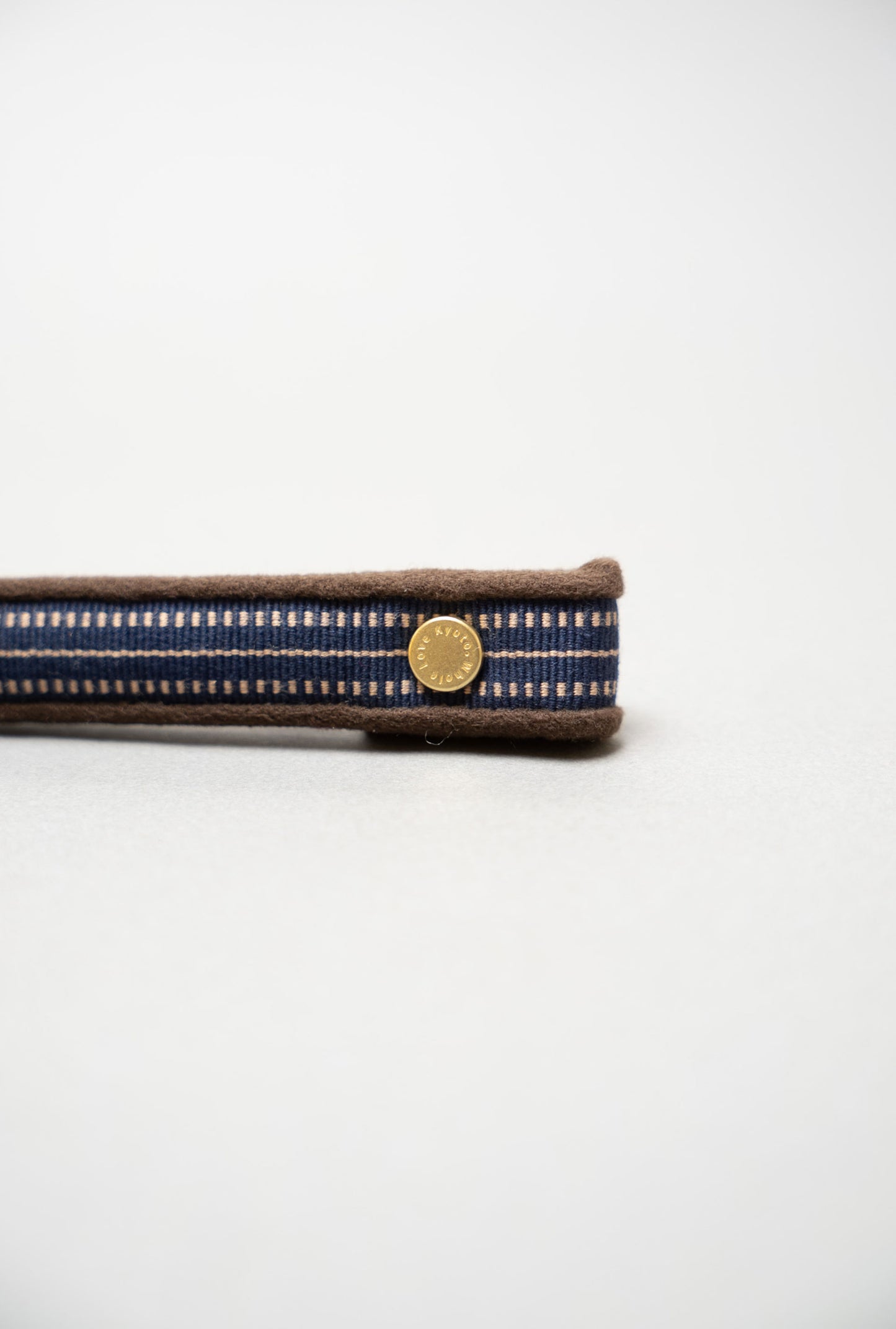 HANAO_KYOSANADAHIMO (sanada braid)_stripe / navy brown