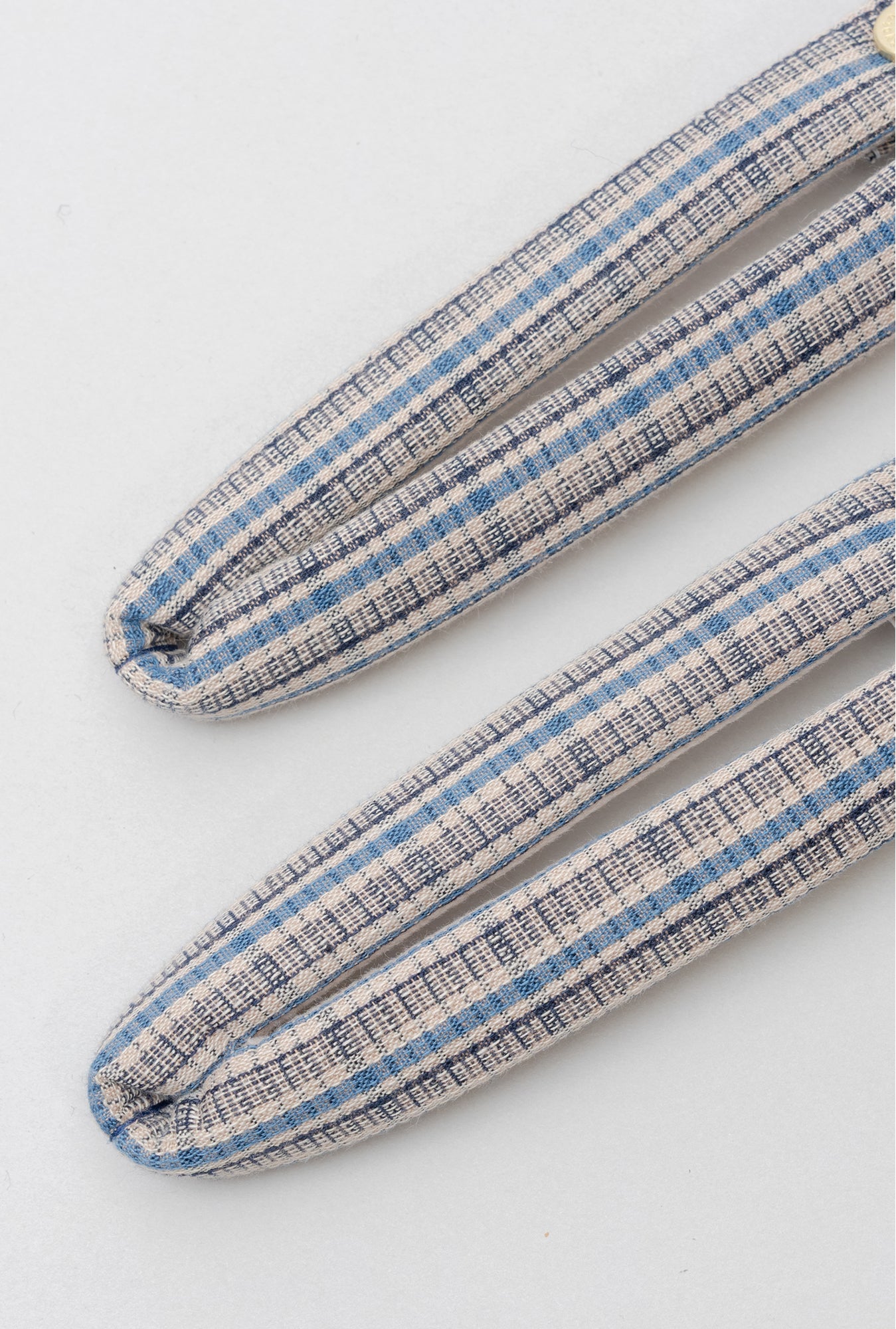 HANAO SHOES＿BOTAORI（格子 青）