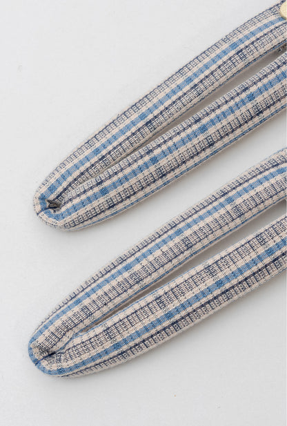 HANAO SHOES＿BOTAORI（格子 青）