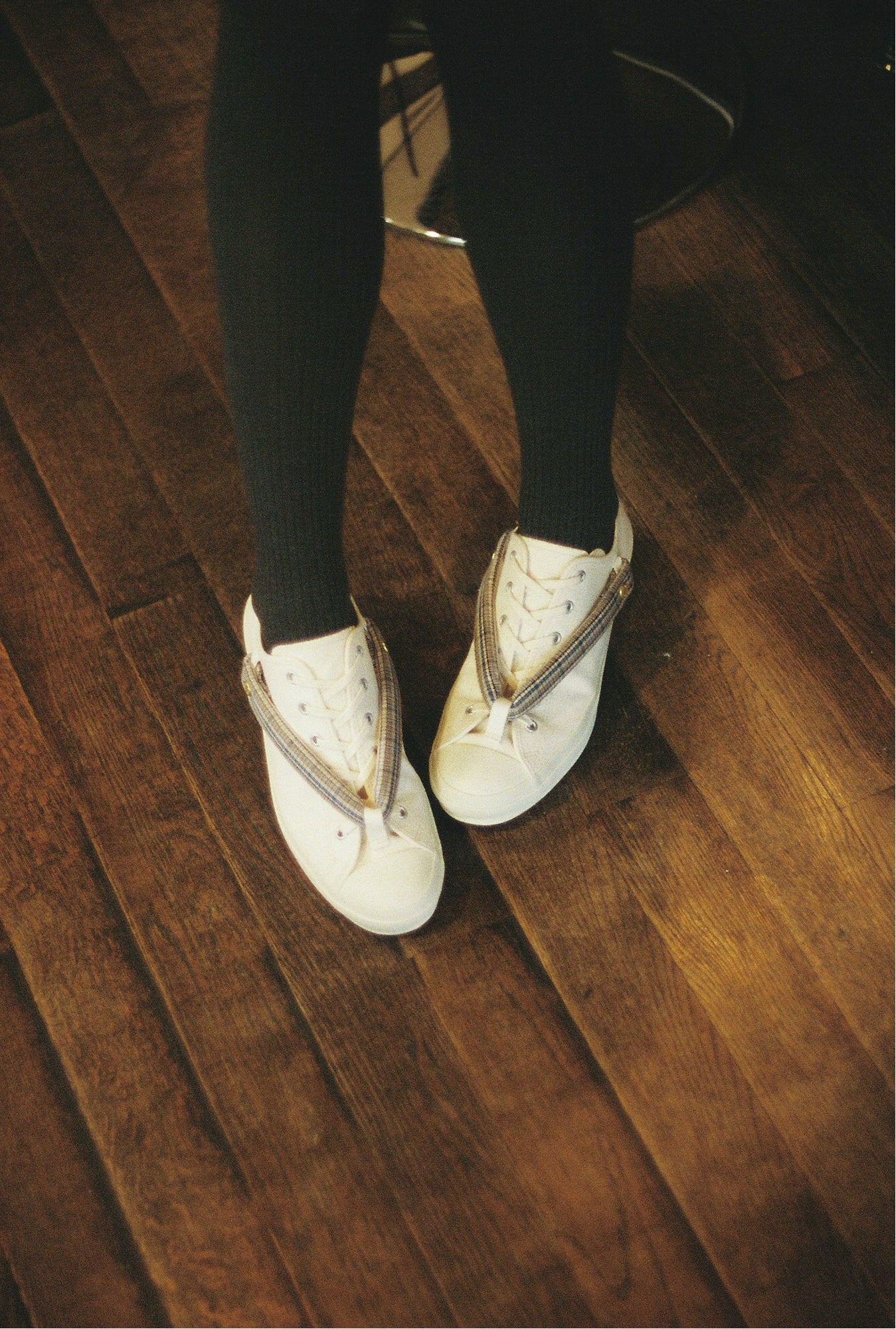 HANAO SHOES＿BOTAORI（格子 青）