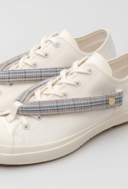 HANAO SHOES＿BOTAORI（格子 青）