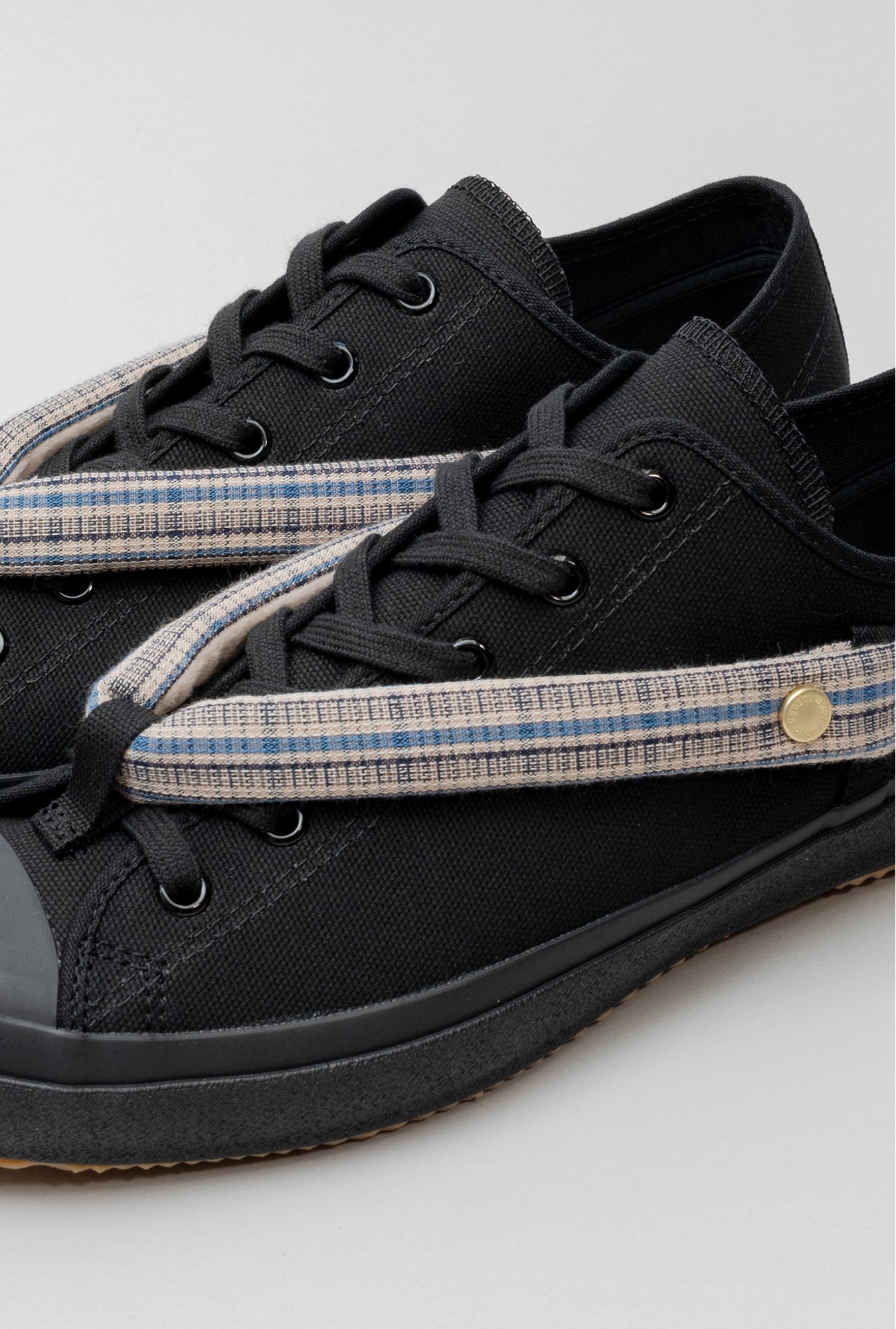 HANAO SHOES＿BOTAORI（格子 青）