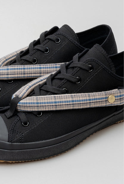 HANAO SHOES＿BOTAORI（格子 青）