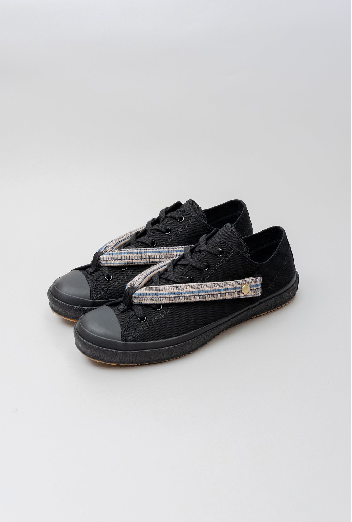 HANAO SHOES＿BOTAORI（格子 青）