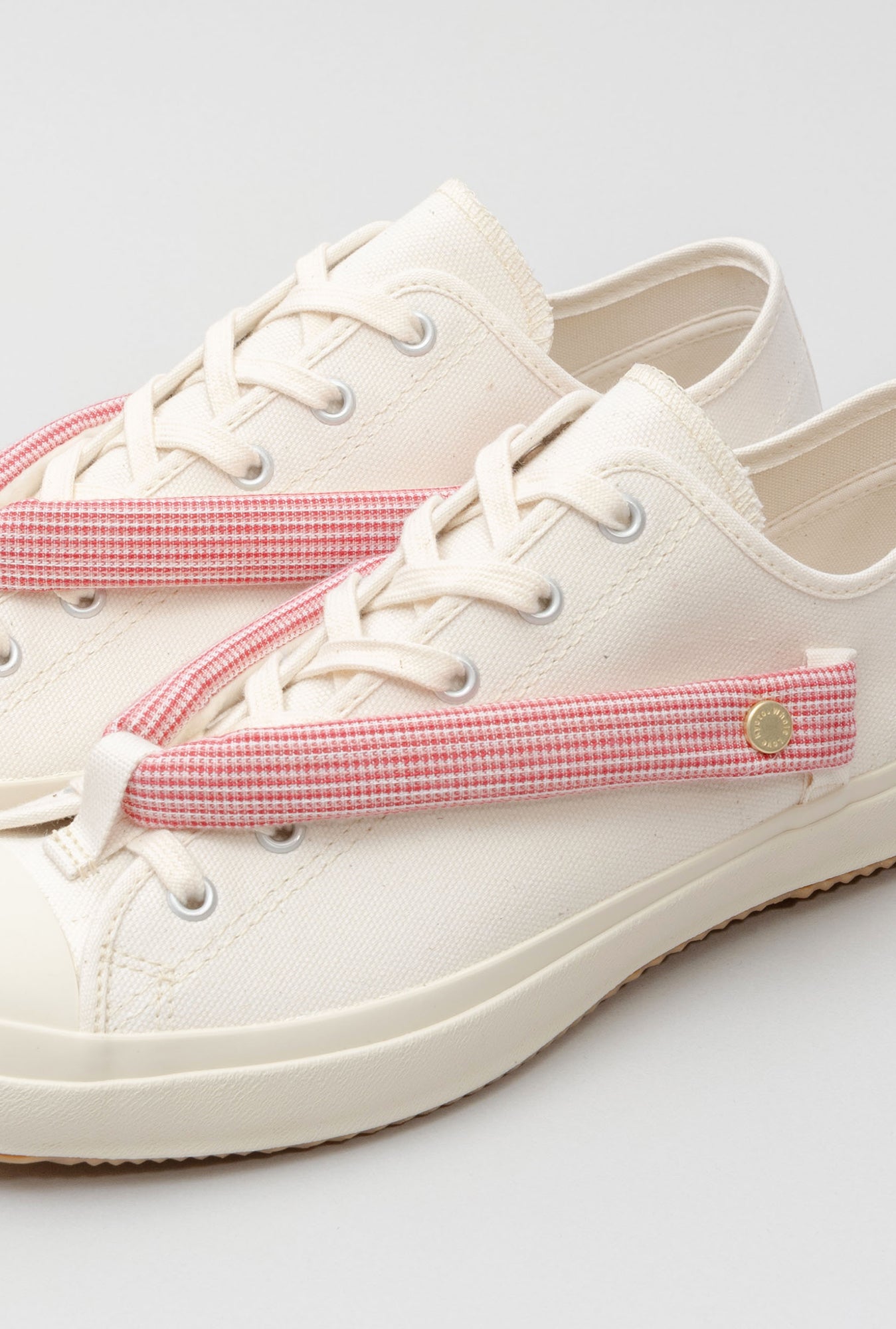 HANAO SHOES＿BOTAORI（縞 赤）