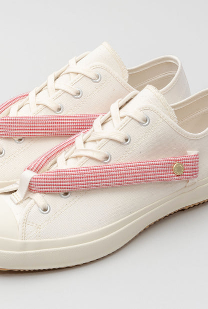 HANAO SHOES＿BOTAORI（縞 赤）