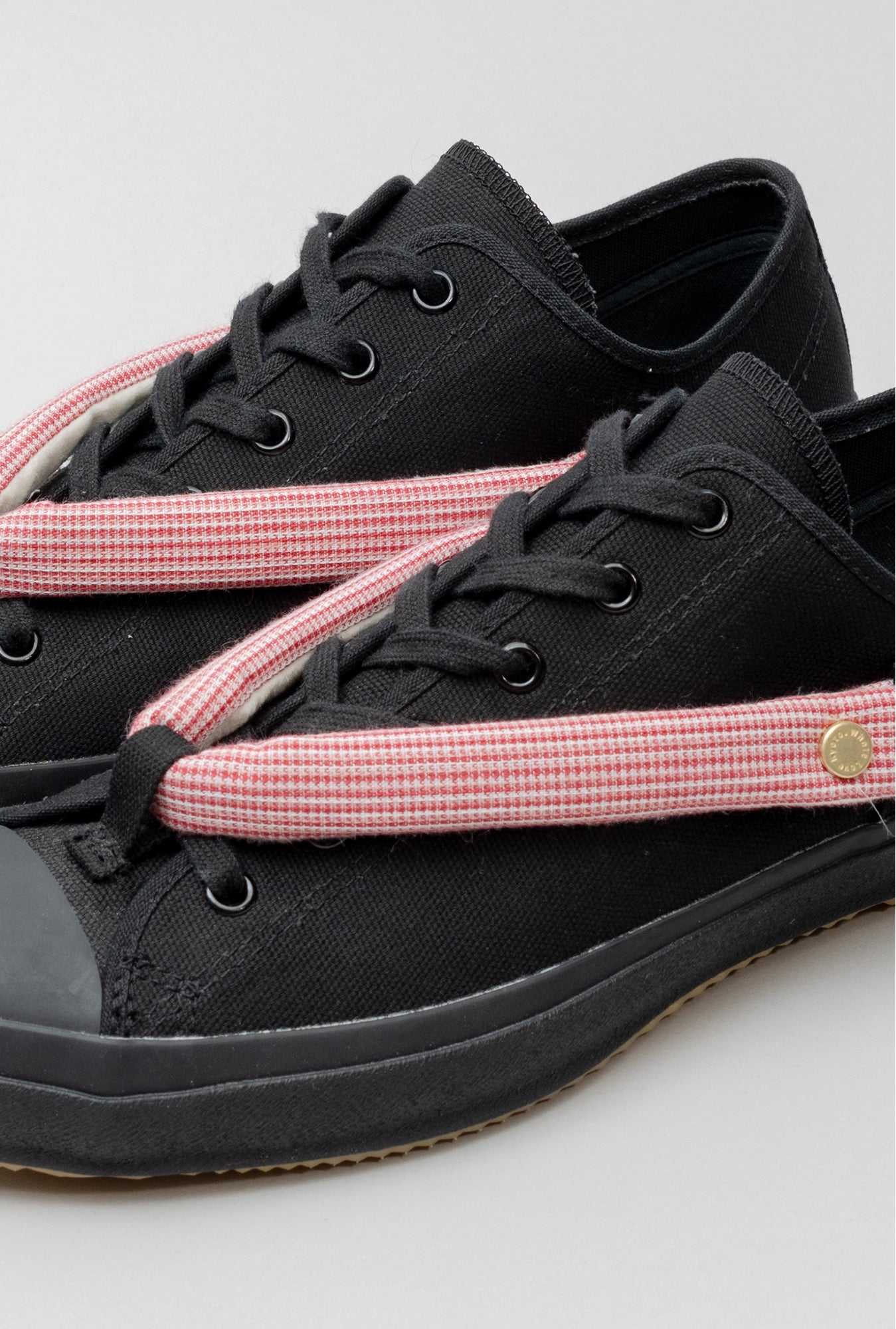 HANAO SHOES＿BOTAORI（縞 赤）