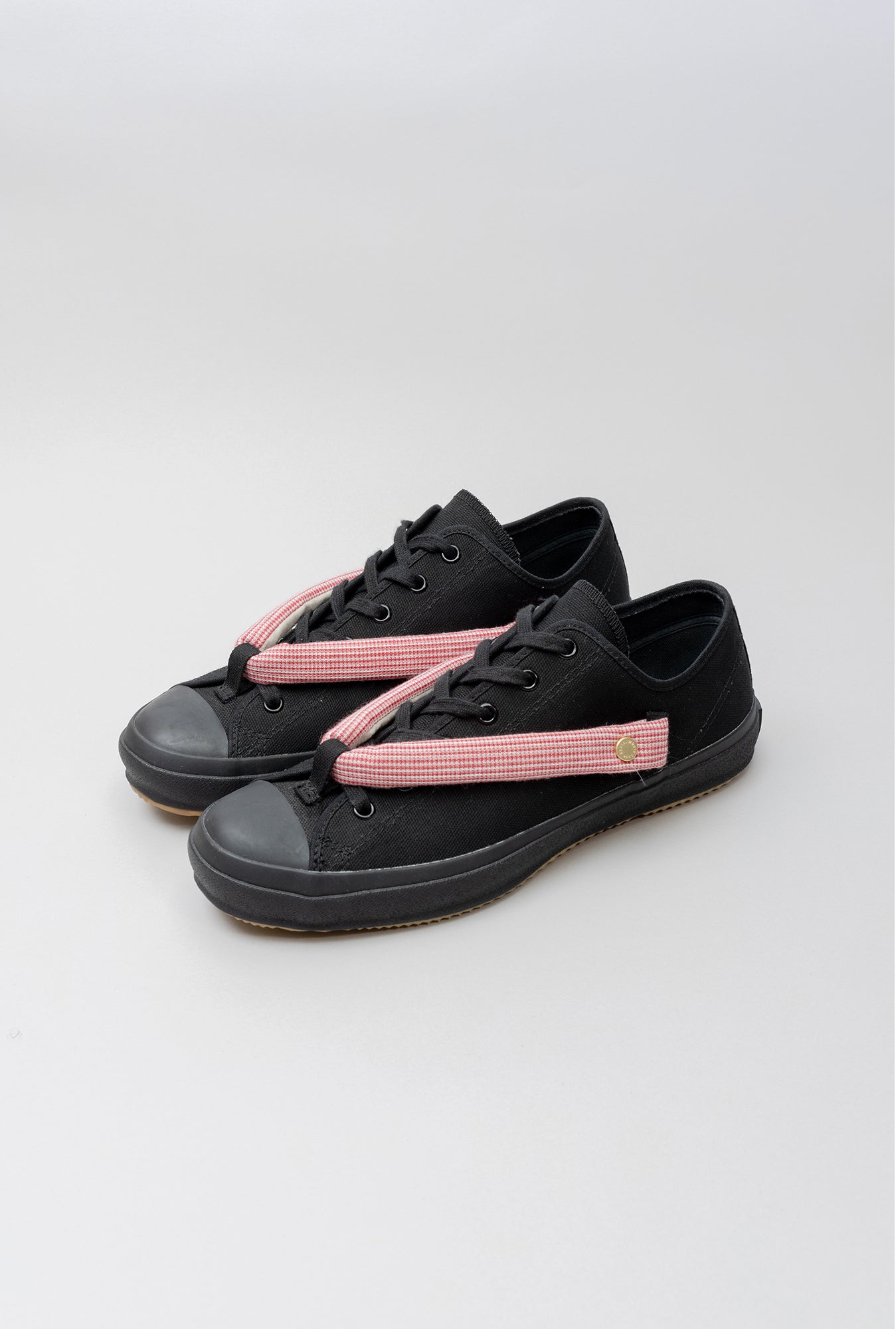 HANAO SHOES＿BOTAORI（縞 赤）