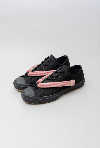 HANAO SHOES＿BOTAORI（縞 赤）