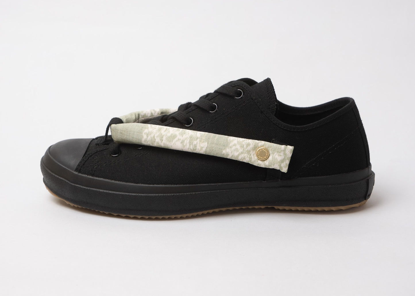 HANAO SHOES＿OJIYACHIJIMI_Black_正面