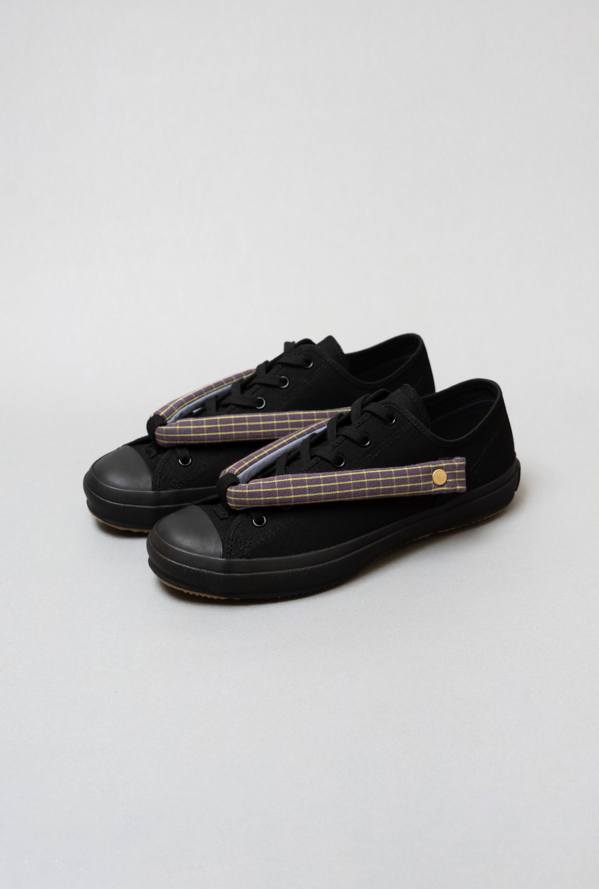 HANAO SHOES＿ISEMOMEN（壺菫）_Black_引き