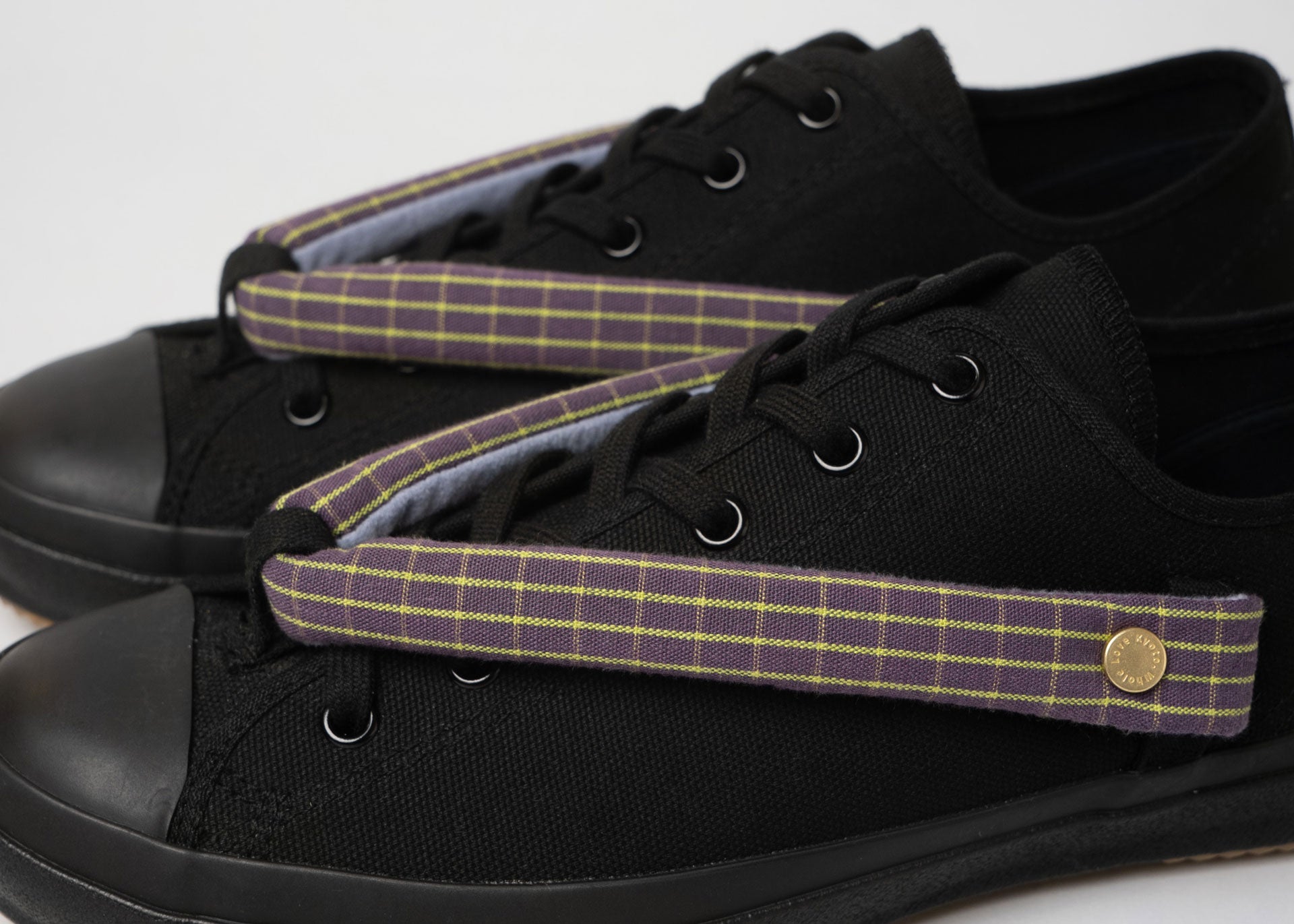 HANAO SHOES＿ISEMOMEN（壺菫）_Black_アップ