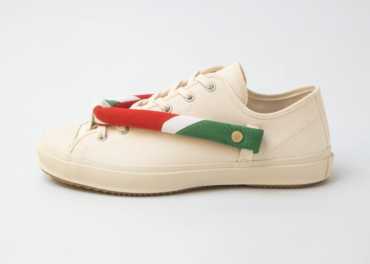 HANAO SHOES＿MINO TSUTSUBIKI HONZOME（赤）_White_正面