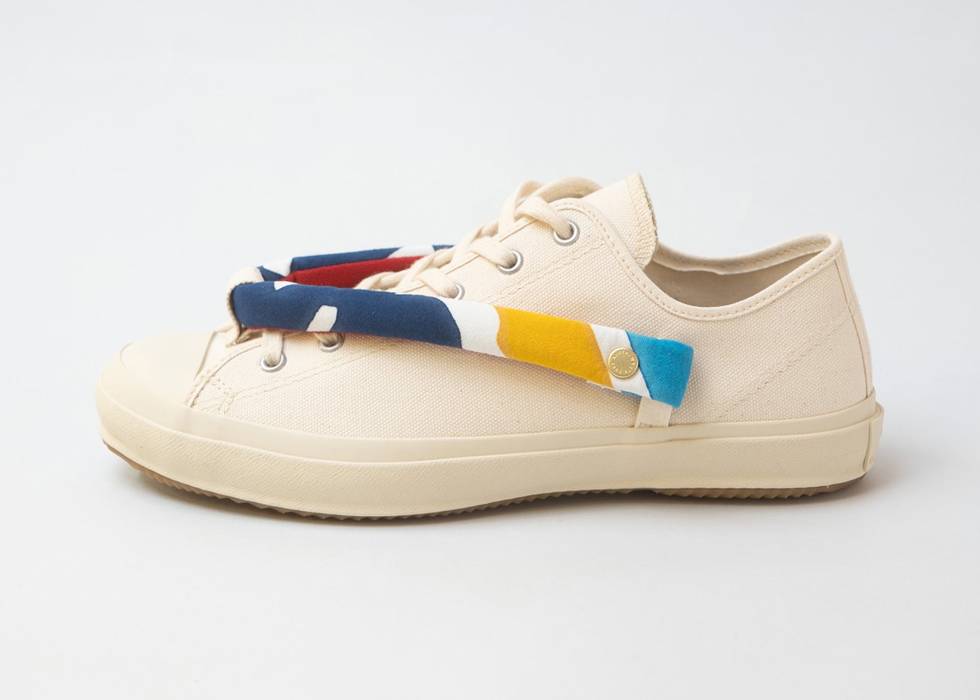 HANAO SHOES＿MINO TSUTSUBIKI HONZOME（黄青）_White_正面