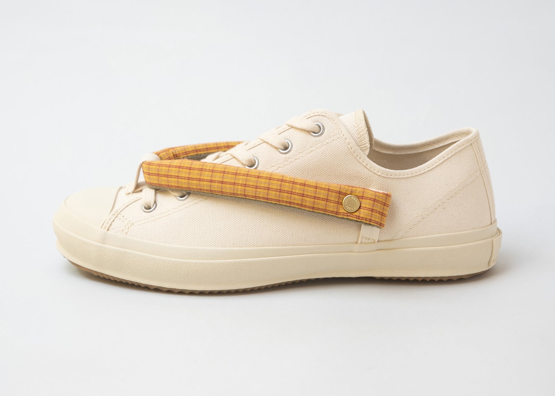 HANAO SHOES＿ISEMOMEN（赤朽葉）_White_正面