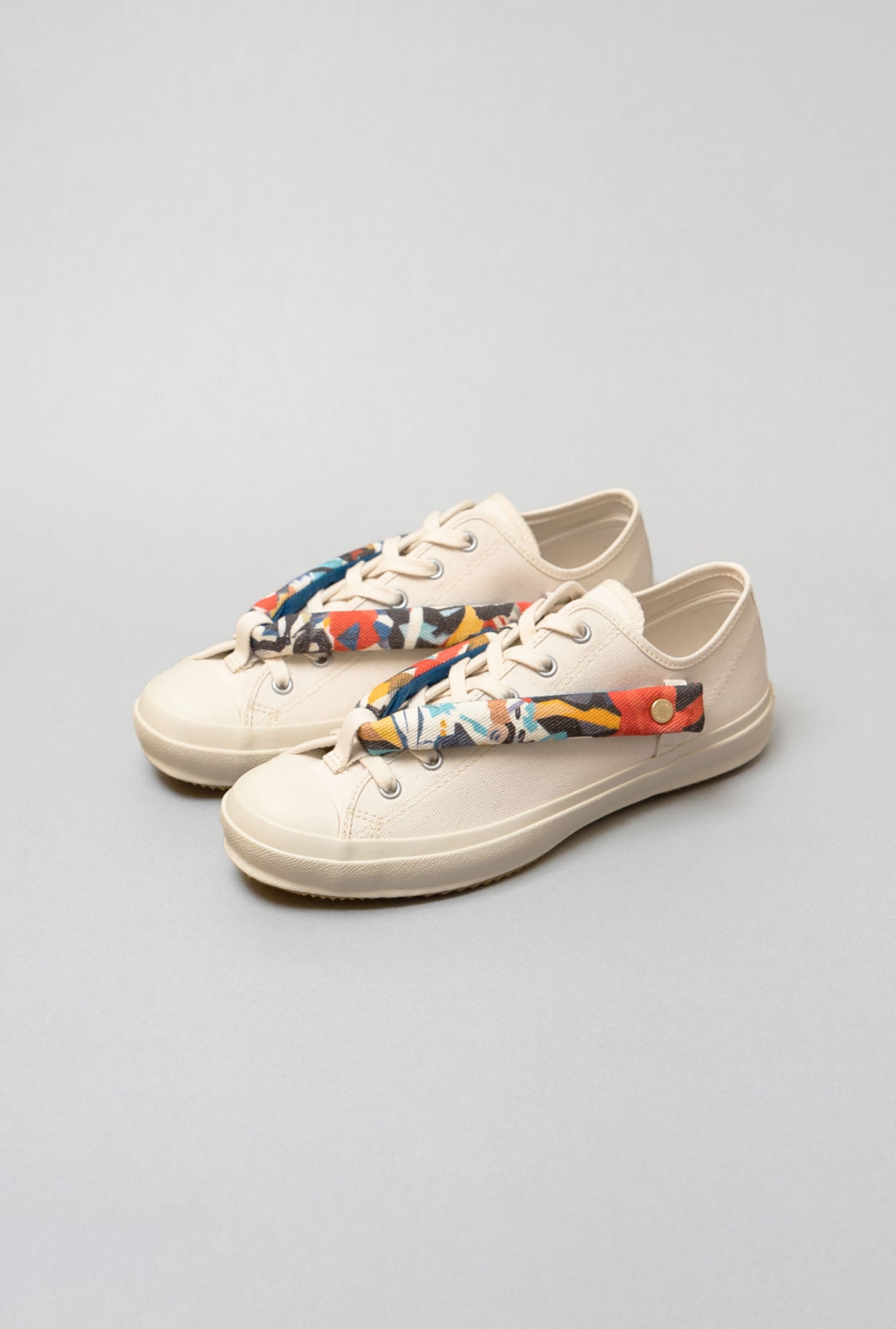 HANAO SHOES＿KYOYUZEN（群衆文様）_White_引き