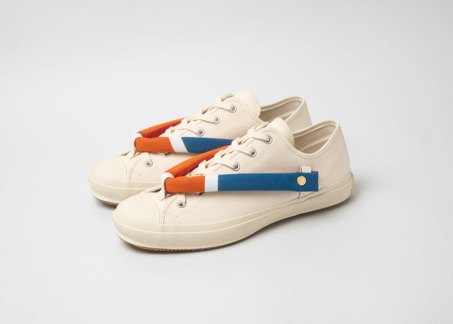 HANAO SHOES＿MINO TSUTSUBIKI HONZOME（橙）_White_引き