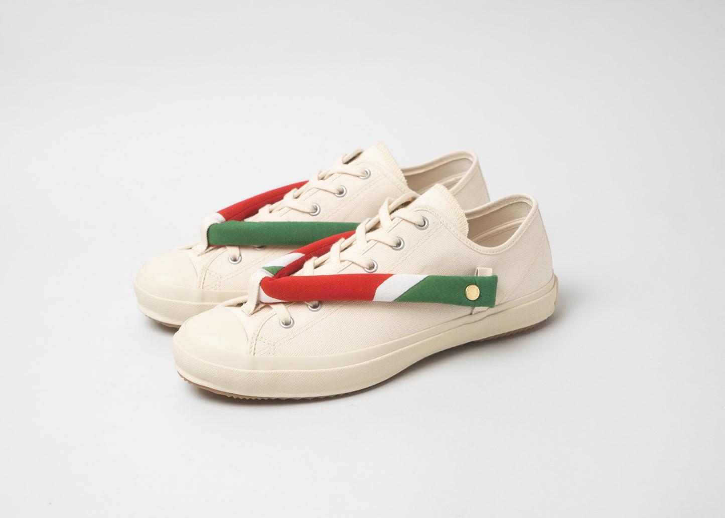 HANAO SHOES＿MINO TSUTSUBIKI HONZOME（赤）_White_引き