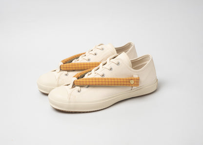 HANAO SHOES＿ISEMOMEN（赤朽葉）_White_引き