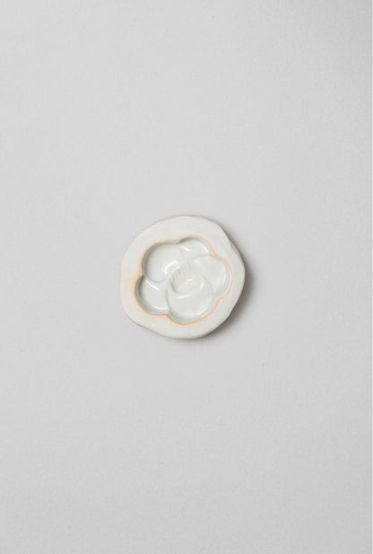 陶器の菓子型 ３つセット（千鳥・薔薇・椿）