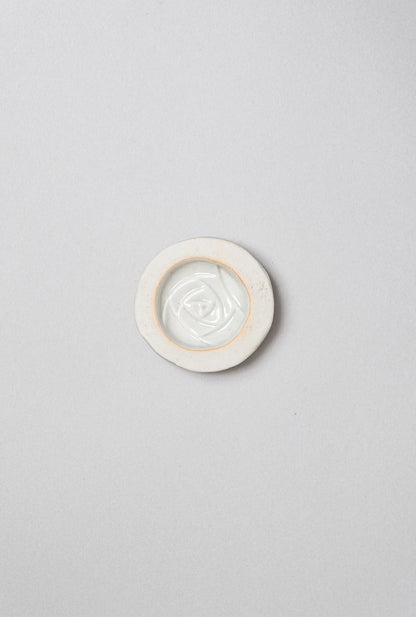 陶器の菓子型 ３つセット（千鳥・薔薇・椿）