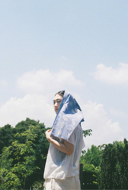 TENUGUI_KASHIKIGATA_violet (Japanese sweets wooden mold)