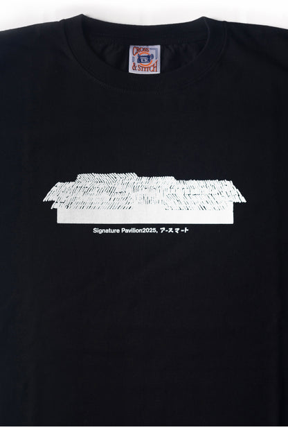 【Tシャツ（黒）】 パビリオンシルエット